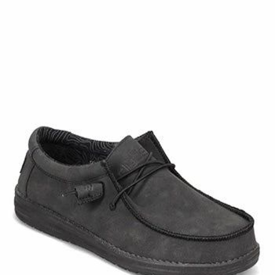 Boots & Shoes * | Heydude Hey Dude Men'S Wally Recycled Leather Slip-On