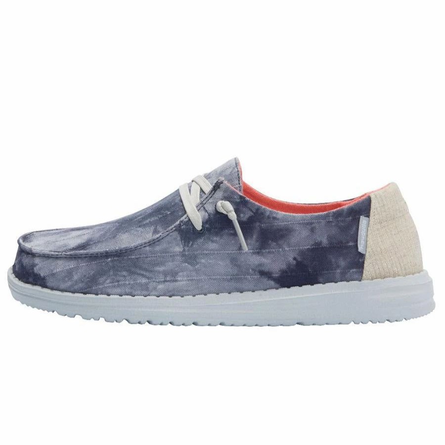 Boots & Shoes * | Heydude Hey Dude Women'S Wendy Navy Tie Dye