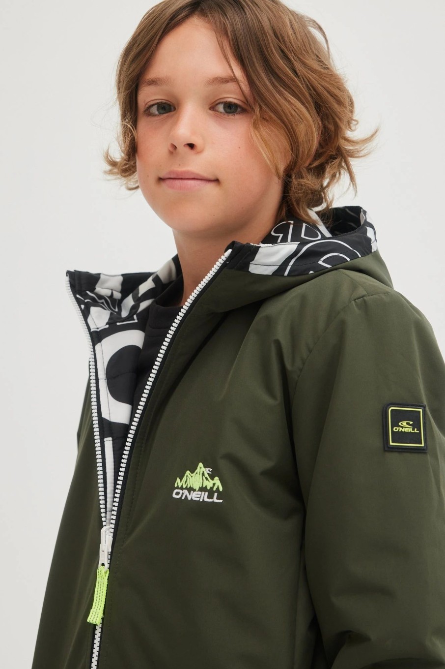 Boys * | O'Neill Reversible Jacket Forest Night