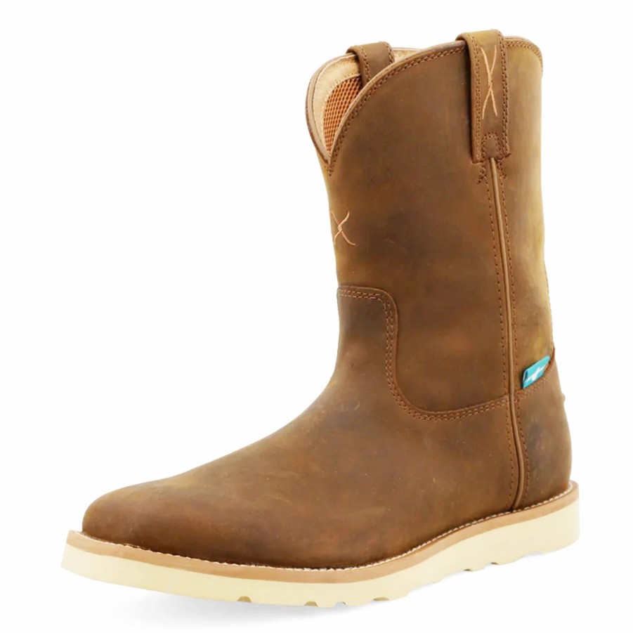 Boots & Shoes * | Twisted X Men'S 10 Pull-On Wedge Sole Work Boot