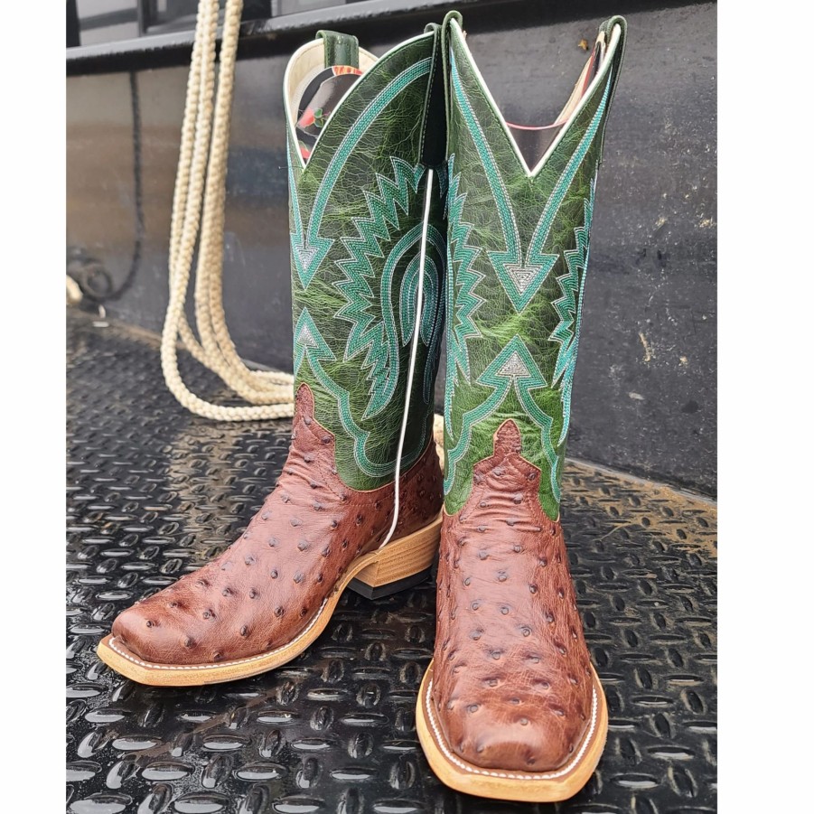 Boots & Shoes * | Macie Bean Tabaco Full Quill Ostrich Boots