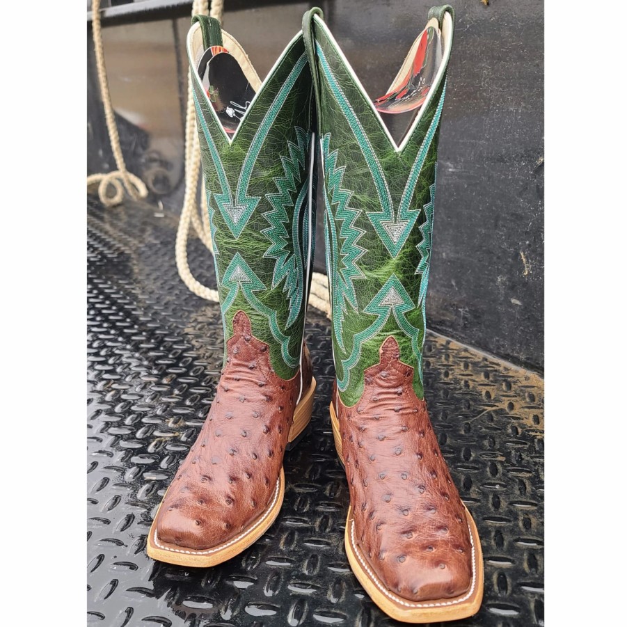 Boots & Shoes * | Macie Bean Tabaco Full Quill Ostrich Boots