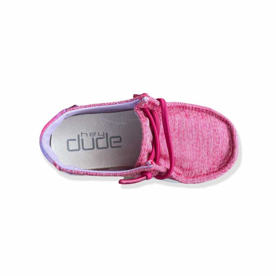 Boots & Shoes * | Heydude Hey Dude Wendy Toddler Sparkle Pink