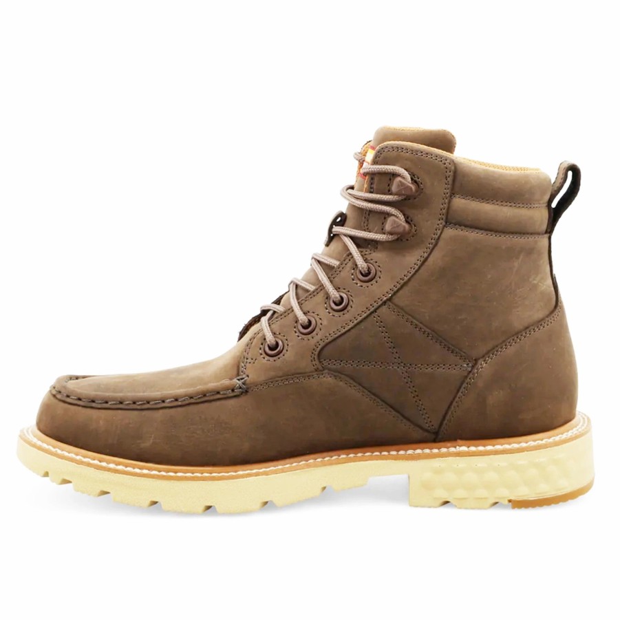 Boots & Shoes * | Twisted X 6 Waterproof Chocolate Lacer Work Boot