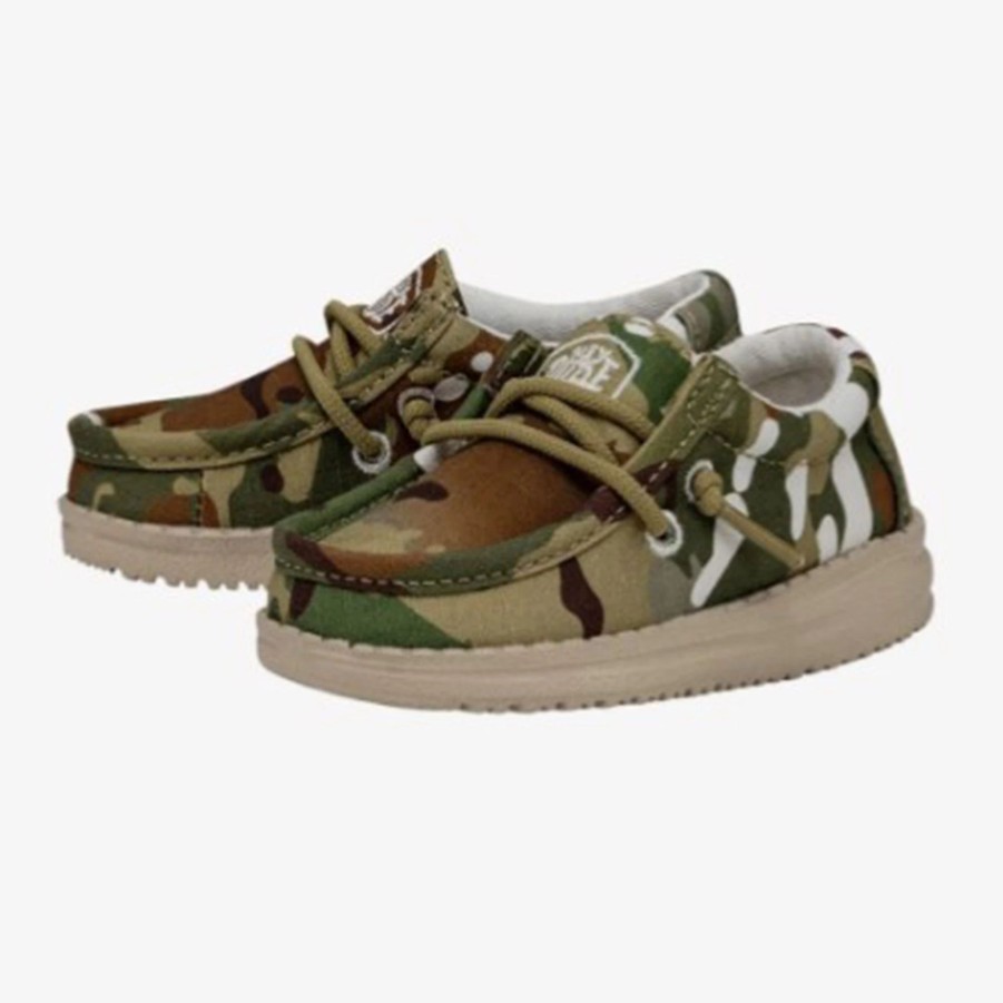 Boots & Shoes * | Heydude Hey Dude Wally Toddler Ripstop Multi Camoflauge