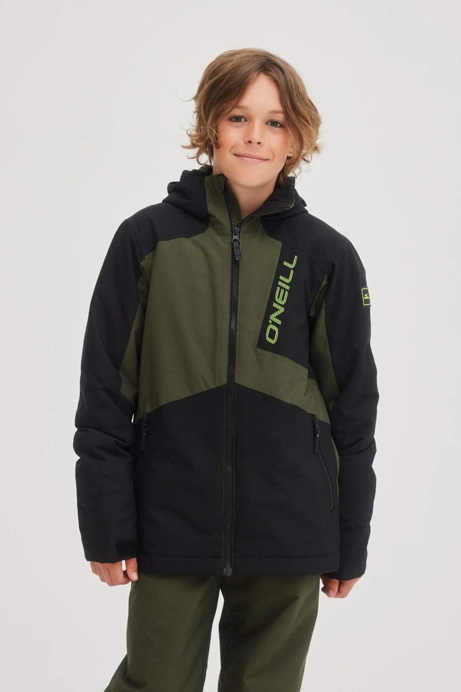 Boys * | O'Neill Hammer Jacket Forest Night Colour Block