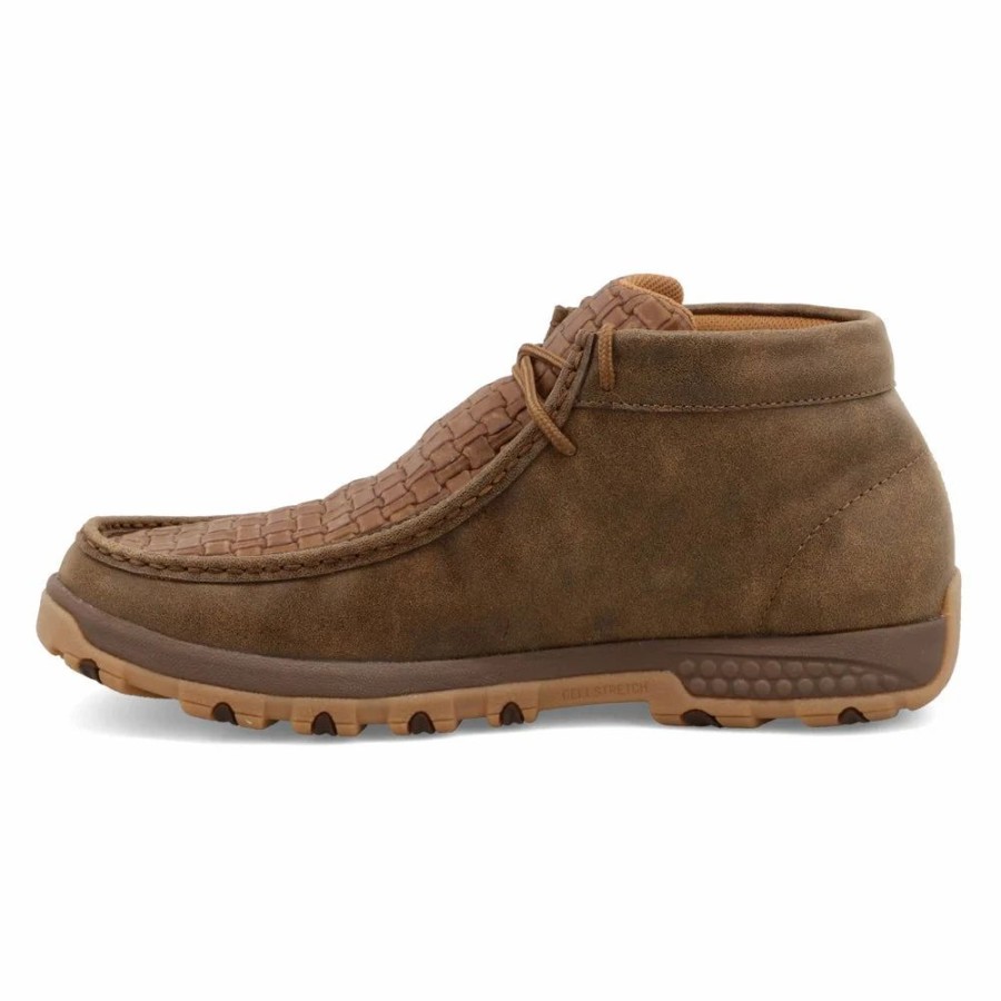 Boots & Shoes * | Twisted X Men'S Bomber Chocolate Weave Moc 09Txfl22