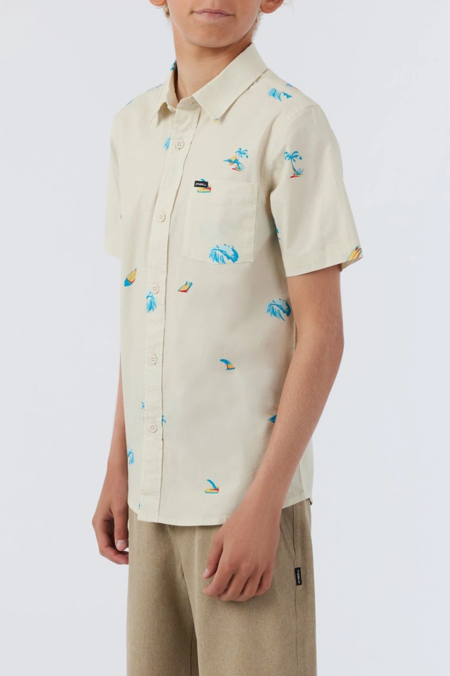 Boys * | O'Neill Quiver Stretch Shirt Cream