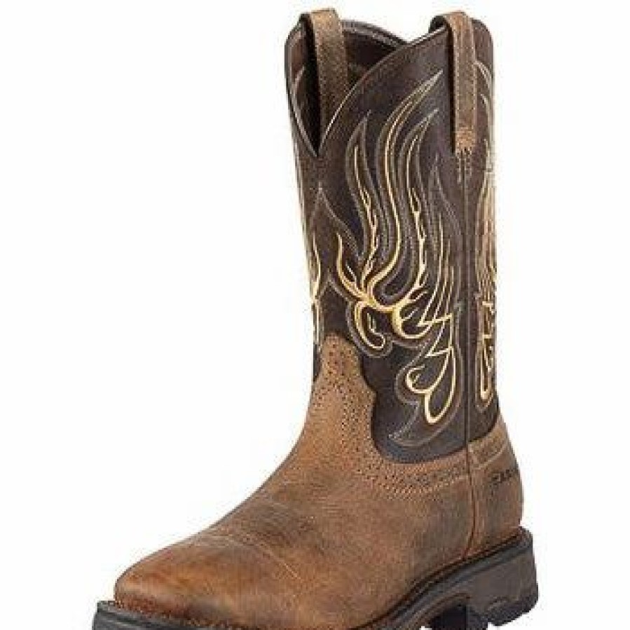 Boots & Shoes * | Ariat Men'S Earth Mesteno Work Hog Square Toe Boot