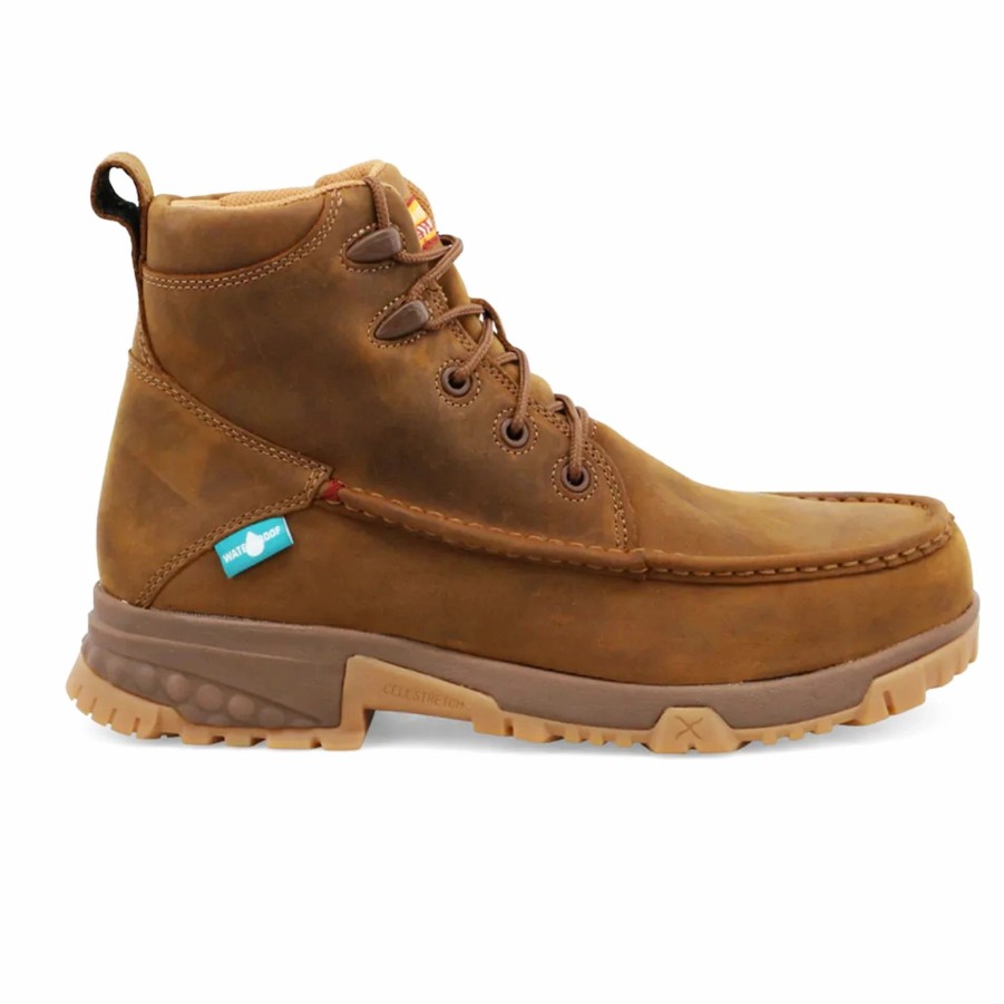 Boots & Shoes * | Twisted X Men'S Waterproof Nano Comp Toe 6 Lacer Work Boot