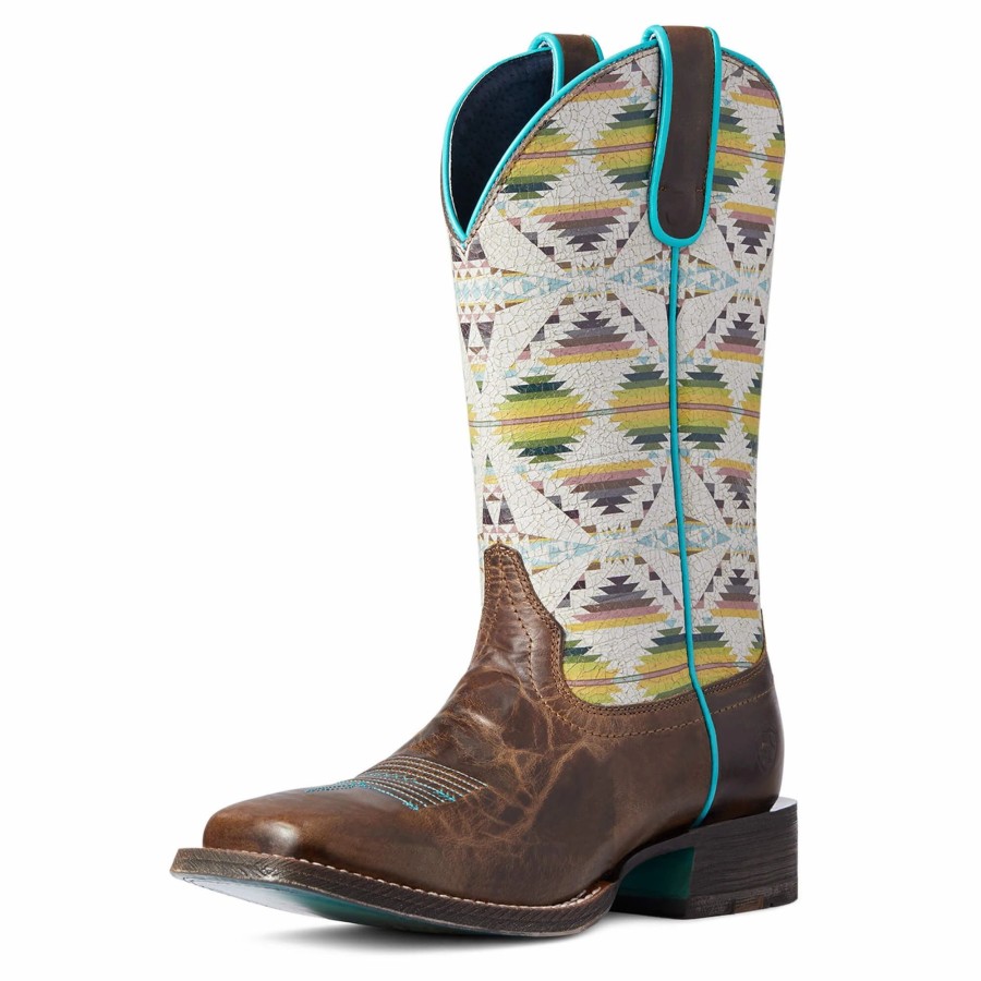 Boots & Shoes * | Ariat Amber Brown Pendleton Circuit Boots