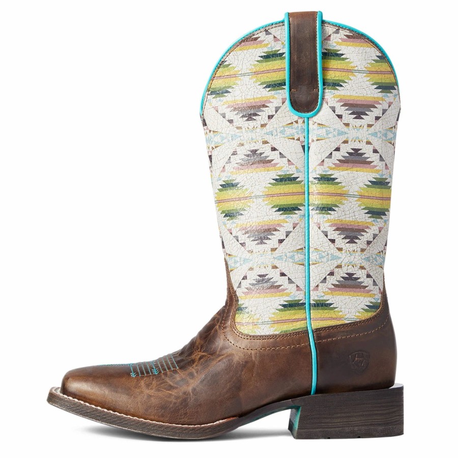 Boots & Shoes * | Ariat Amber Brown Pendleton Circuit Boots