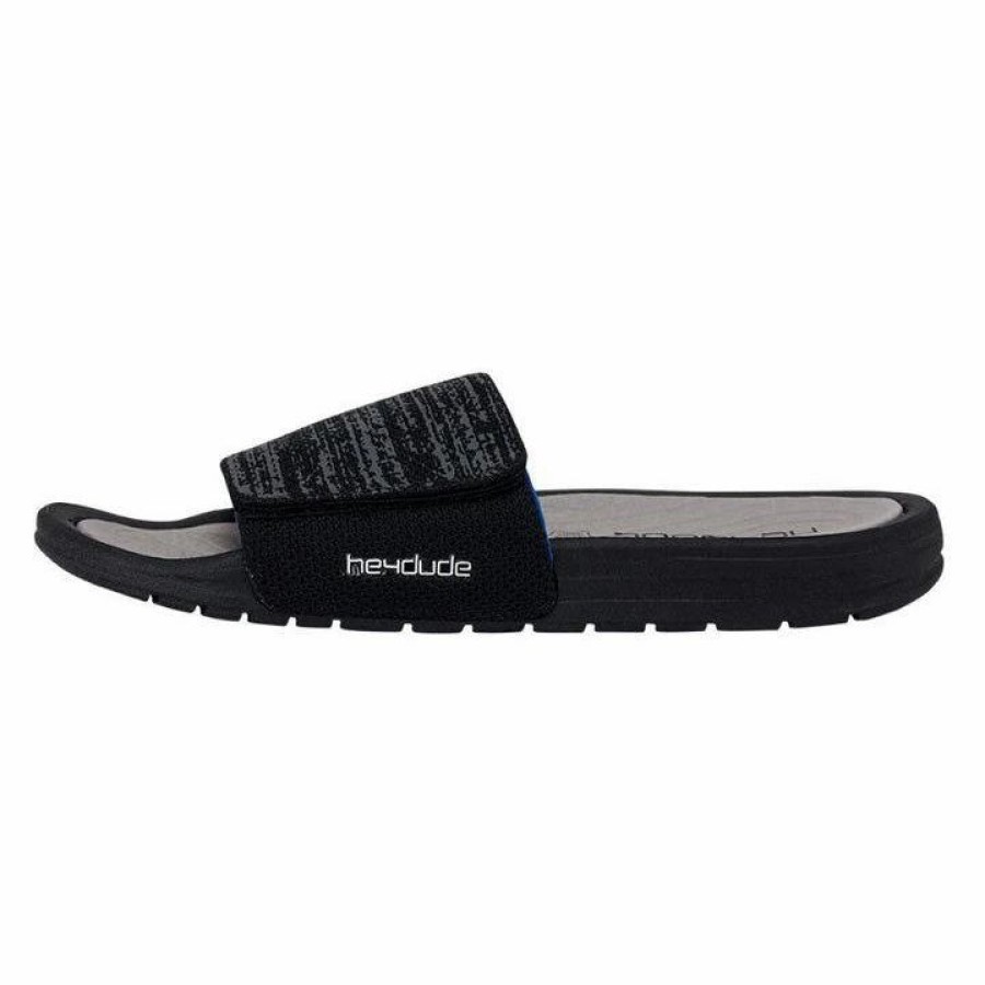 Boots & Shoes * | Heydude Hey Dude Men'S Phoenix Sox Black Sandals