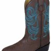 Boots & Shoes * | Smoky Mountain Boots Toddler'S Monterey Brown Turquoise Stitched Boots