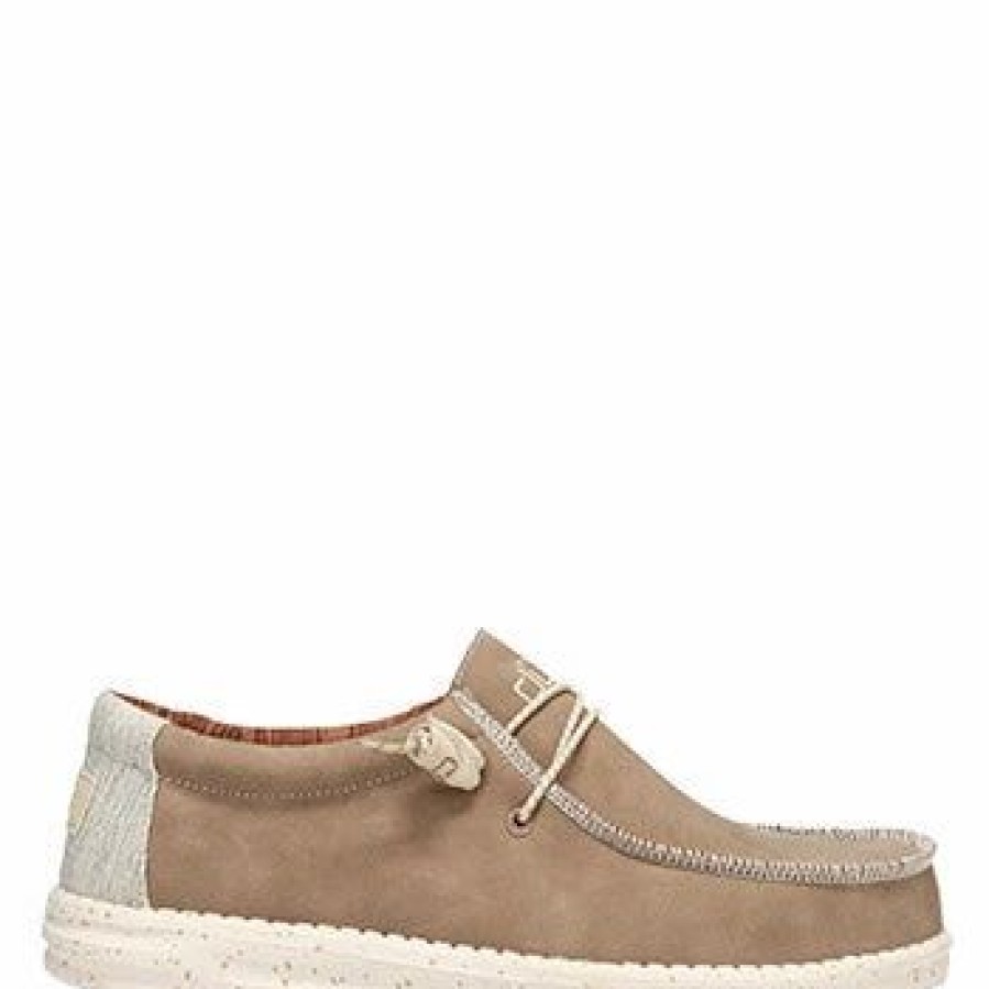 Boots & Shoes * | Heydude Hey Dude Men'S Wally Recycled Leather Traver Shoe