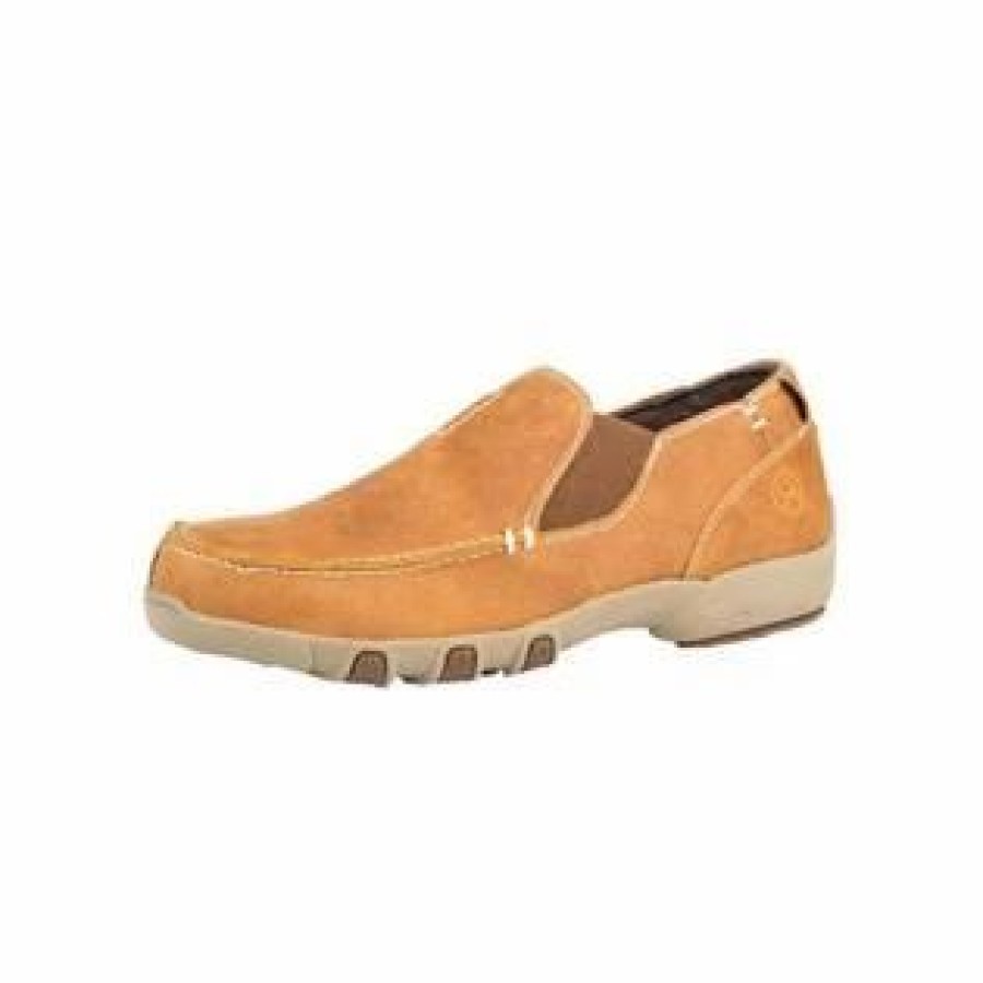 Boots & Shoes * | Karman Western Apparel Roper Boy'S Tan Slip On Shoe