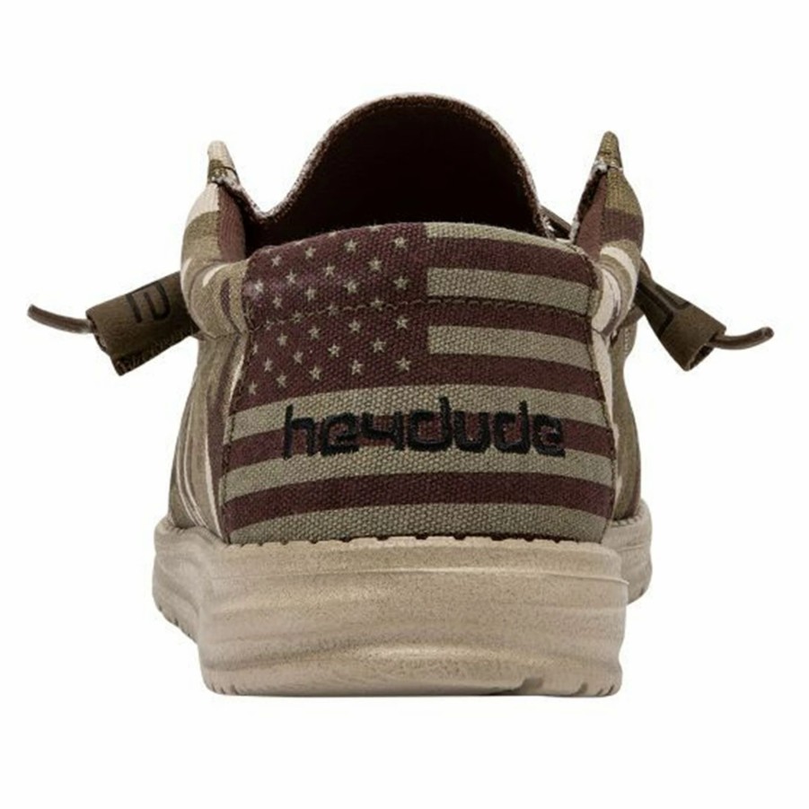 Boots & Shoes * | Heydude Hey Dude Wally Camo Usa Flag