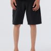 Boys * | O'Neill Reserve Heather 18" Hybrid Short Black