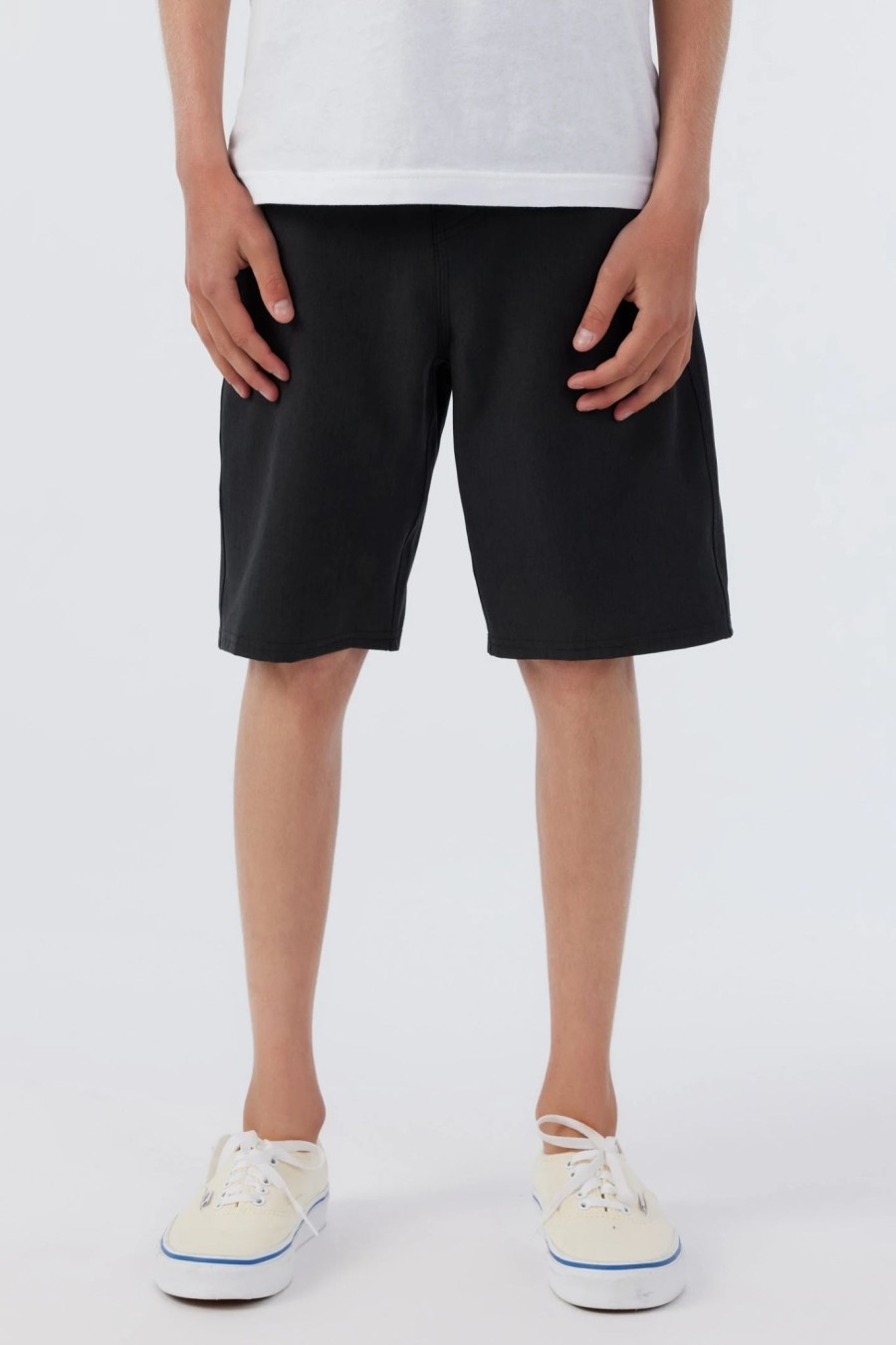 Boys * | O'Neill Reserve Heather 18" Hybrid Short Black