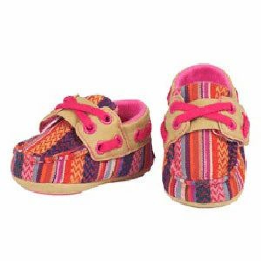 Boots & Shoes * | M&F Western Products Blazin' Roxx Pink Serape Riley Baby Bucker