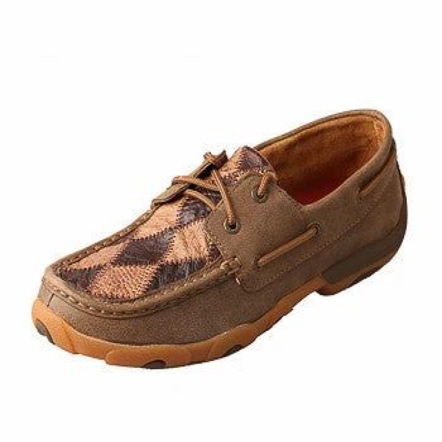 Boots & Shoes * | Twisted X Women'S Patchwork Driving Moc