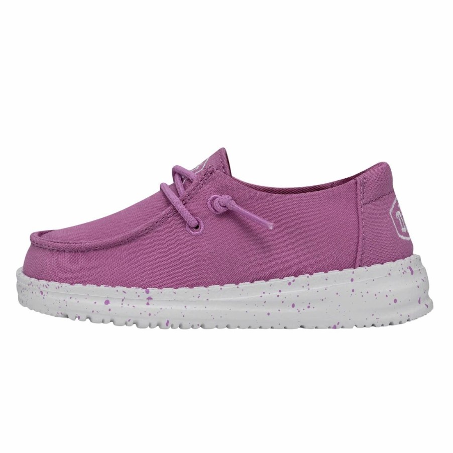 Boots & Shoes * | Heydude Hey Dude Wendy Toddler Slub Violet