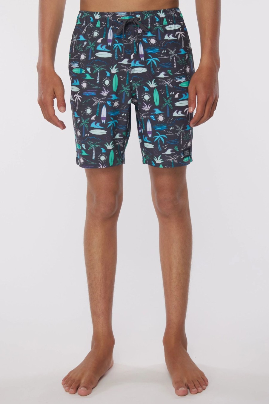 Boys * | O'Neill Boys Mashup Volley Boardshort Graphite