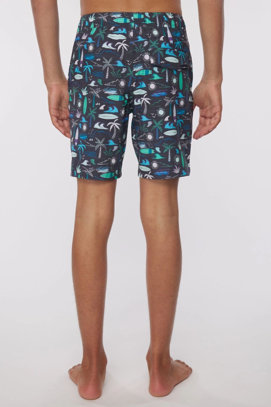 Boys * | O'Neill Boys Mashup Volley Boardshort Graphite