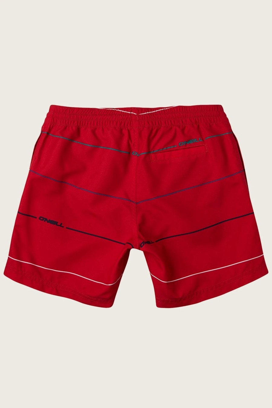 Boys * | O'Neill Stripe Shorts Red Aop