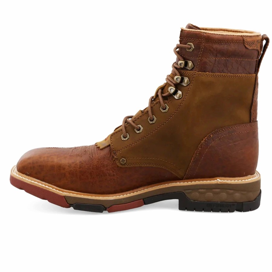 Boots & Shoes * | Twisted X Men'S 8 Waterproof Alloy Toe Lacer Work Boot