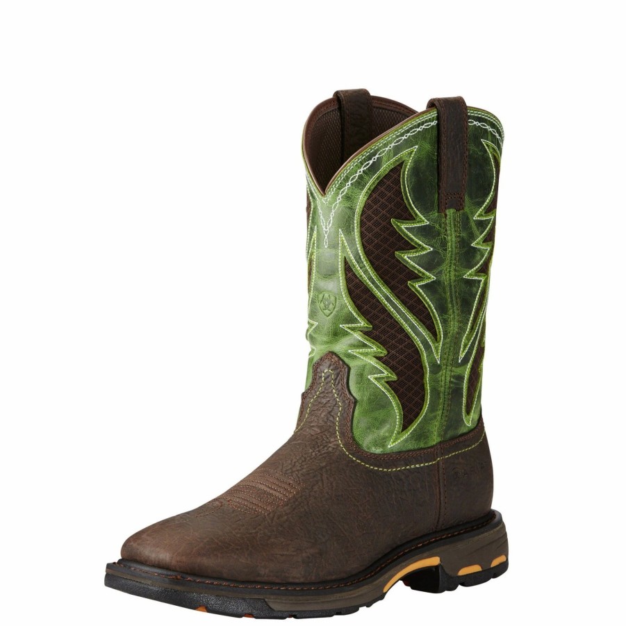 Boots & Shoes * | Ariat Men'S Workhog Ventek Boots