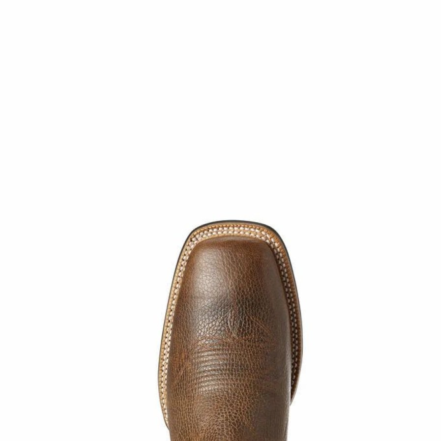 Boots & Shoes * | Men'S Ariat Toffee And Black Square Toe Boot