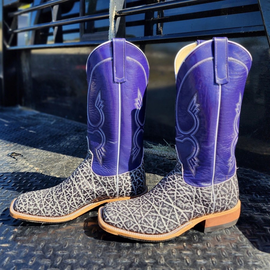 Boots & Shoes * | Men'S Anderson Bean Black And White Vintage Elephant Boots