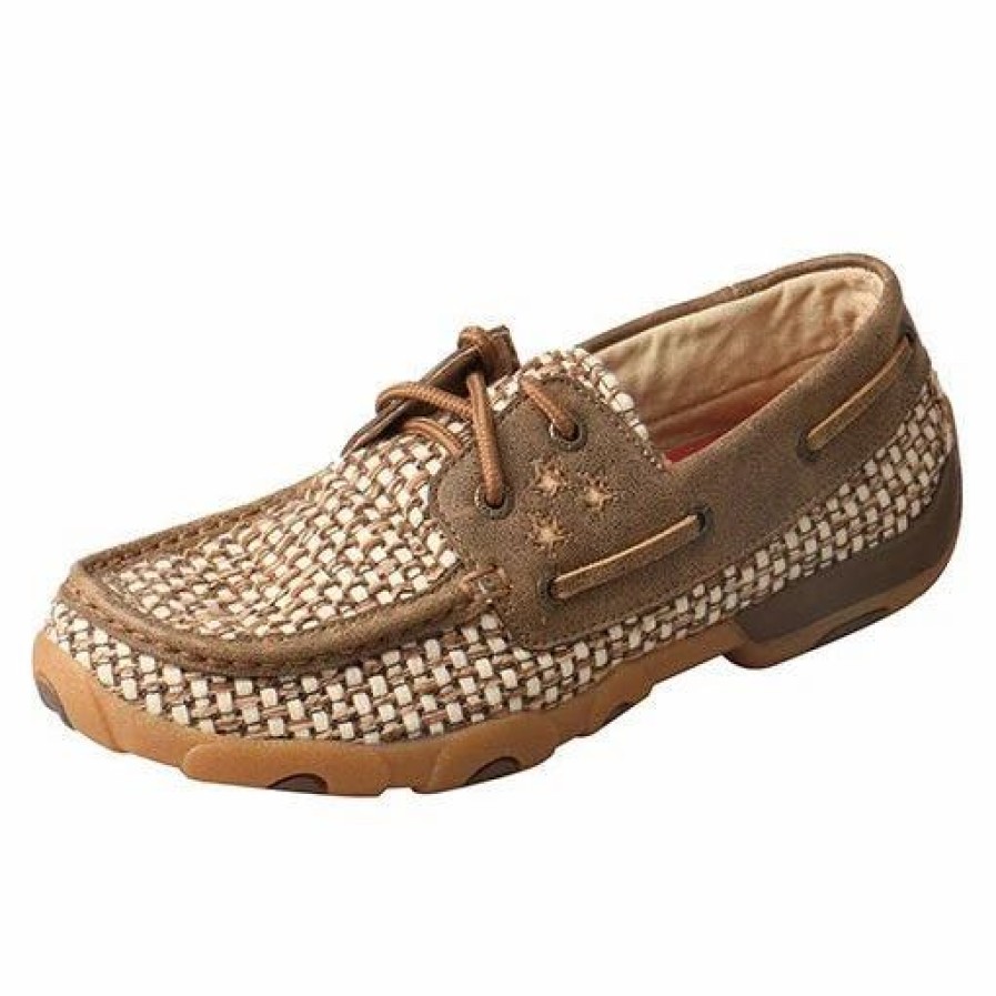 Boots & Shoes * | Twisted X Women'S Tan Basketweave Moc