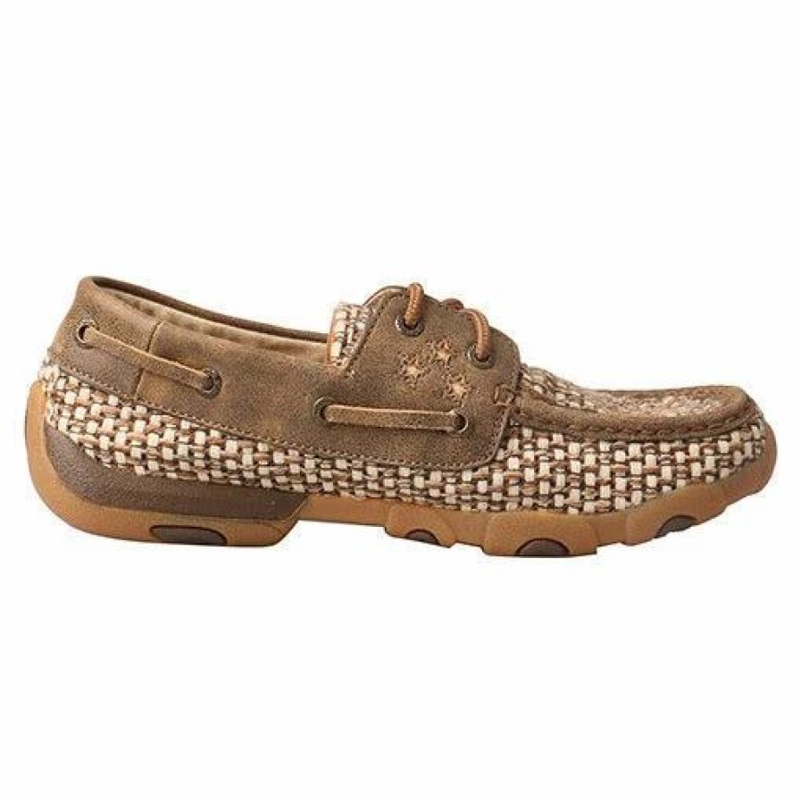 Boots & Shoes * | Twisted X Women'S Tan Basketweave Moc