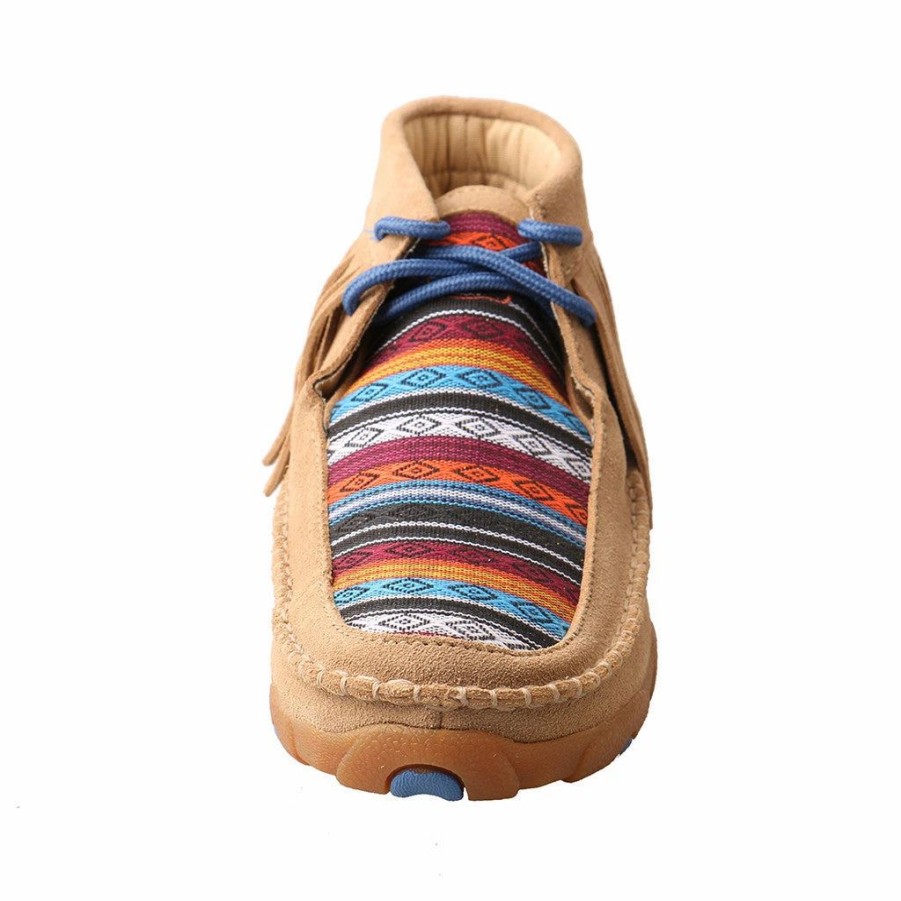 Boots & Shoes * | Twisted X Women'S Suede Fringe Serape Driving Moccasin