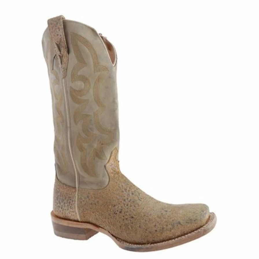 Boots & Shoes * | Twisted X Men'S Stonewashed Camel Bull Hide Boot