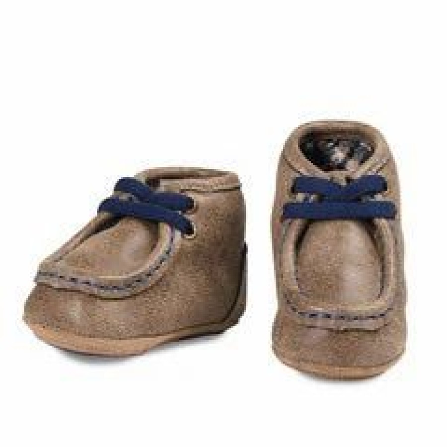 Boots & Shoes * | M&F Western Products Dbl Barrel Brown And Navy Smith Baby Bucker