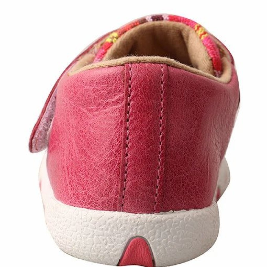 Boots & Shoes * | Twisted X Infant Girl'S Pink Driving Moc