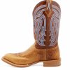 Boots & Shoes * | Twisted X Men'S 12 Rancher Square Toe Boot Peanut/Blue