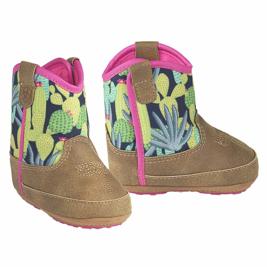 Boots & Shoes * | Ariat Lil' Stompers Infant Cactus Boots