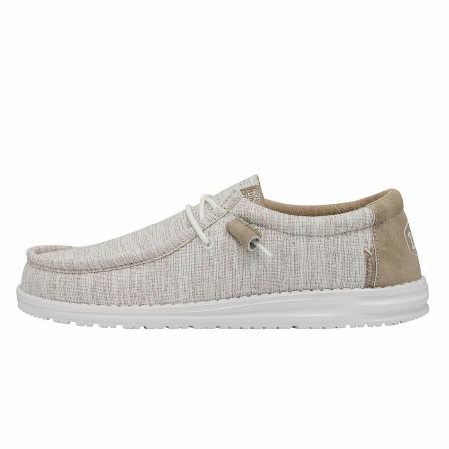 Boots & Shoes * | Heydude Hey Dude Men'S Wally Ascended Woven Ivory Coast