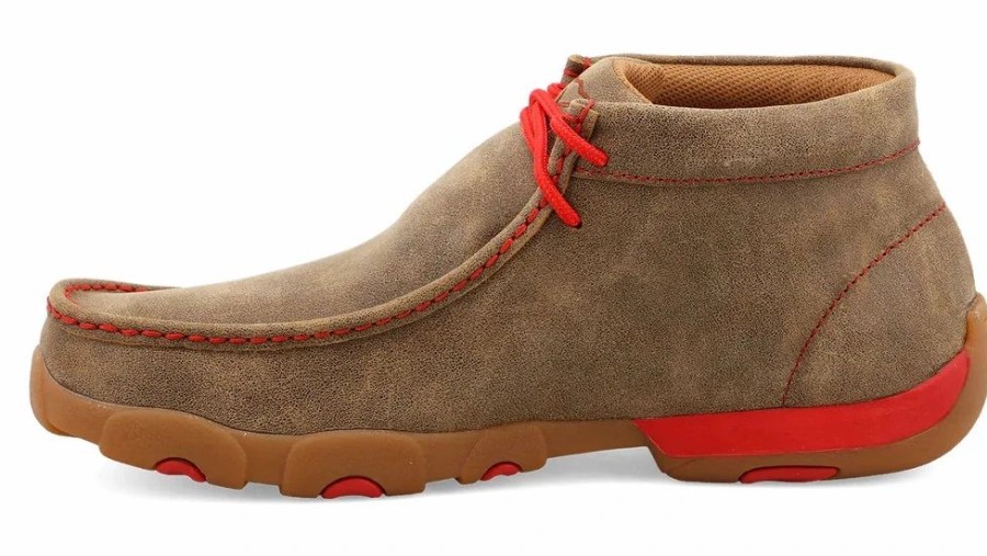 Boots & Shoes * | Twisted X Men'S Red Driving Moc