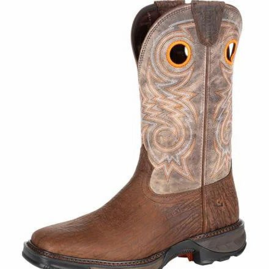 Boots & Shoes * | Durango Men'S Brown And Steel Cut Oat Composite Square Toe Boot