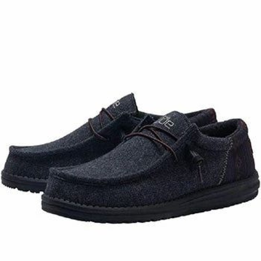 Boots & Shoes * | Heydude Hey Dude Men'S Wally Funk Wool Black Aztec