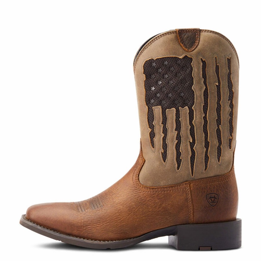 Boots & Shoes * | Ariat Men'S Venttek Flag Boots