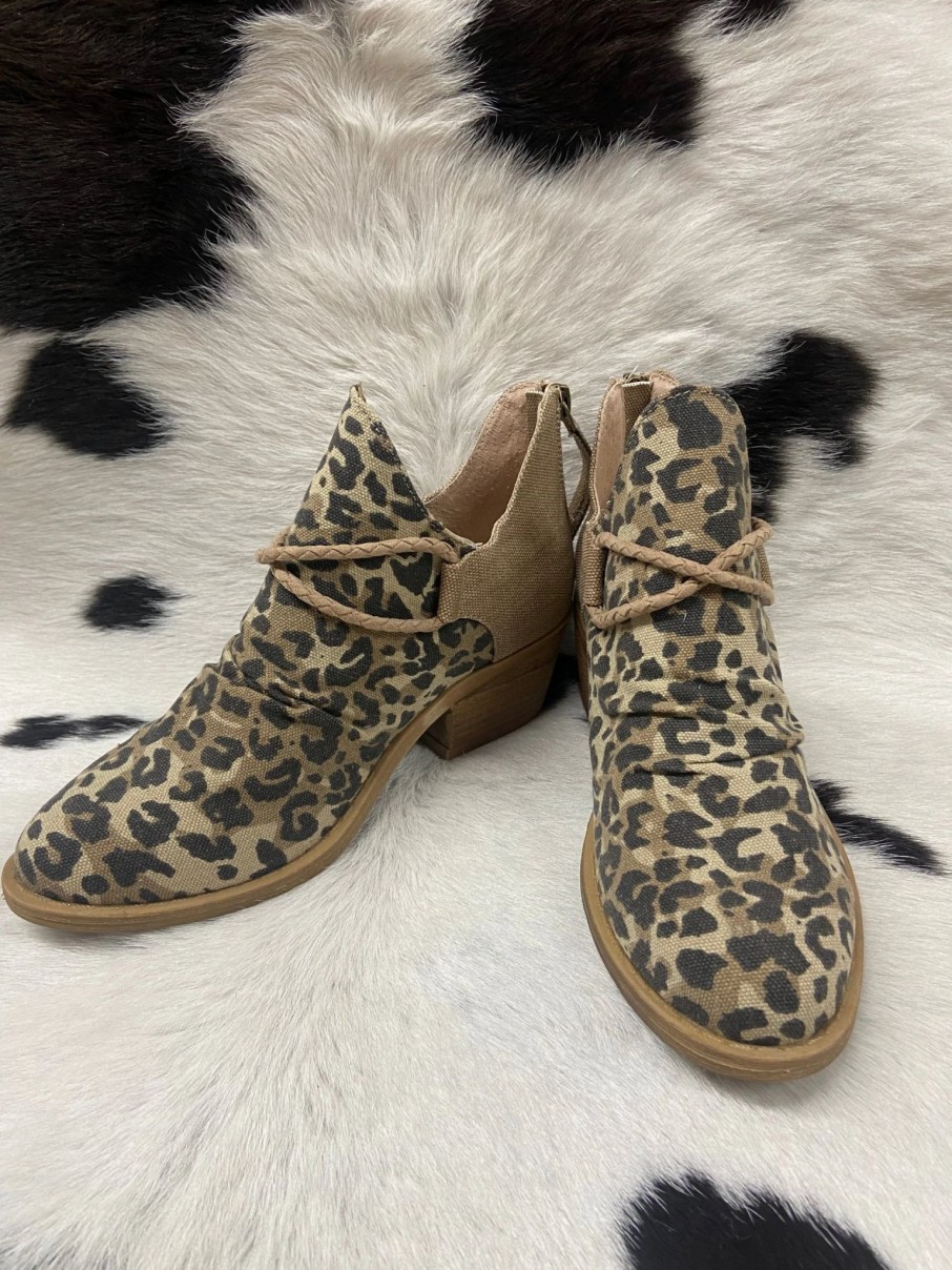 Boots & Shoes * | Very G Wolfpack Brands Very G Women'S Leopard Shortie Boot