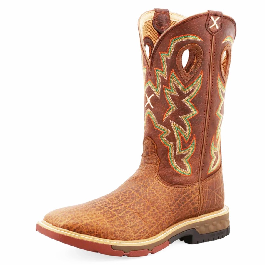 Boots & Shoes * | Twisted X Men'S Cell Stretch Pull-On Work Boot