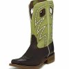 Boots & Shoes * | Nocona Boot Nocona Men'S Dark Brown And Green Volcano Boots