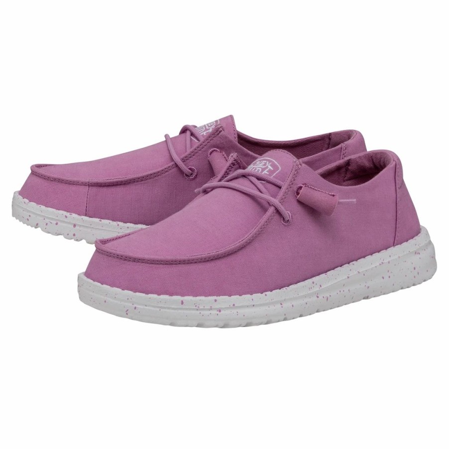 Boots & Shoes * | Heydude Hey Dude Wendy Slub Canvas Violet